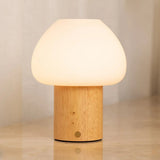 Lampe rechargeable en bois marron clair Fynn