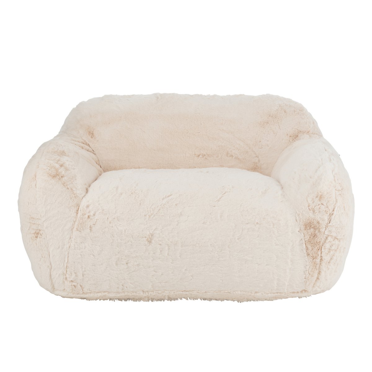 Détail du tissu polyester crème du canapé Cutie