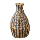 Vase DAYANA noir en jacinthe d'eau, ambiance bohème