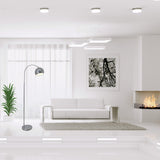 Lampe debout "style", lampadaire classique rétro avec un arc fait de métal de couleur chromée avec une prise E27, 146 cm de haut, idéal pour la salle à manger, le salon et le bureau.