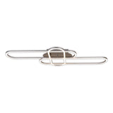 Lampe plafond CCT LED "Carlon" en aluminium et plastique Matt-Silver, avec LED intégrée, de 120 cm de long
