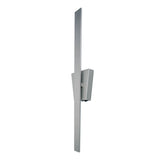 Lampe murale LED "Trevor" Nickel Matt, lampe murale en métal et en plastique en nickel Matt, avec des LED fermement construites, éclairage mural à l'intérieur de 62 x 10 x 4,5 cm