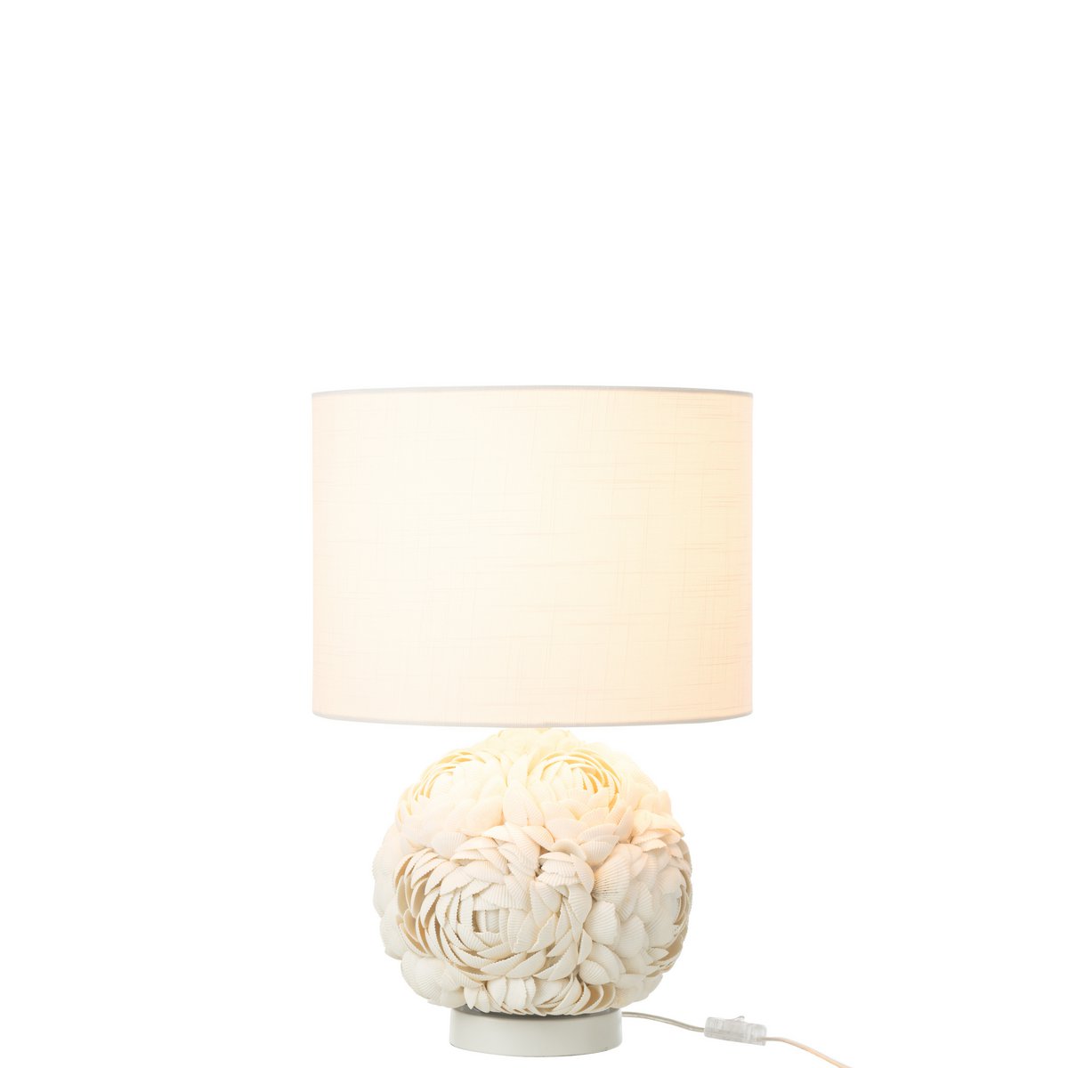 Lampe J-Line Schelp Small vue avant, design contemporain en blanc