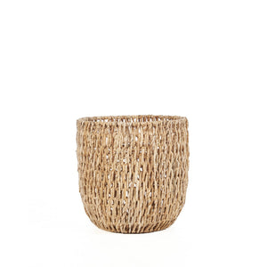 Panier Louh Louh en feuilles de bananier naturel S