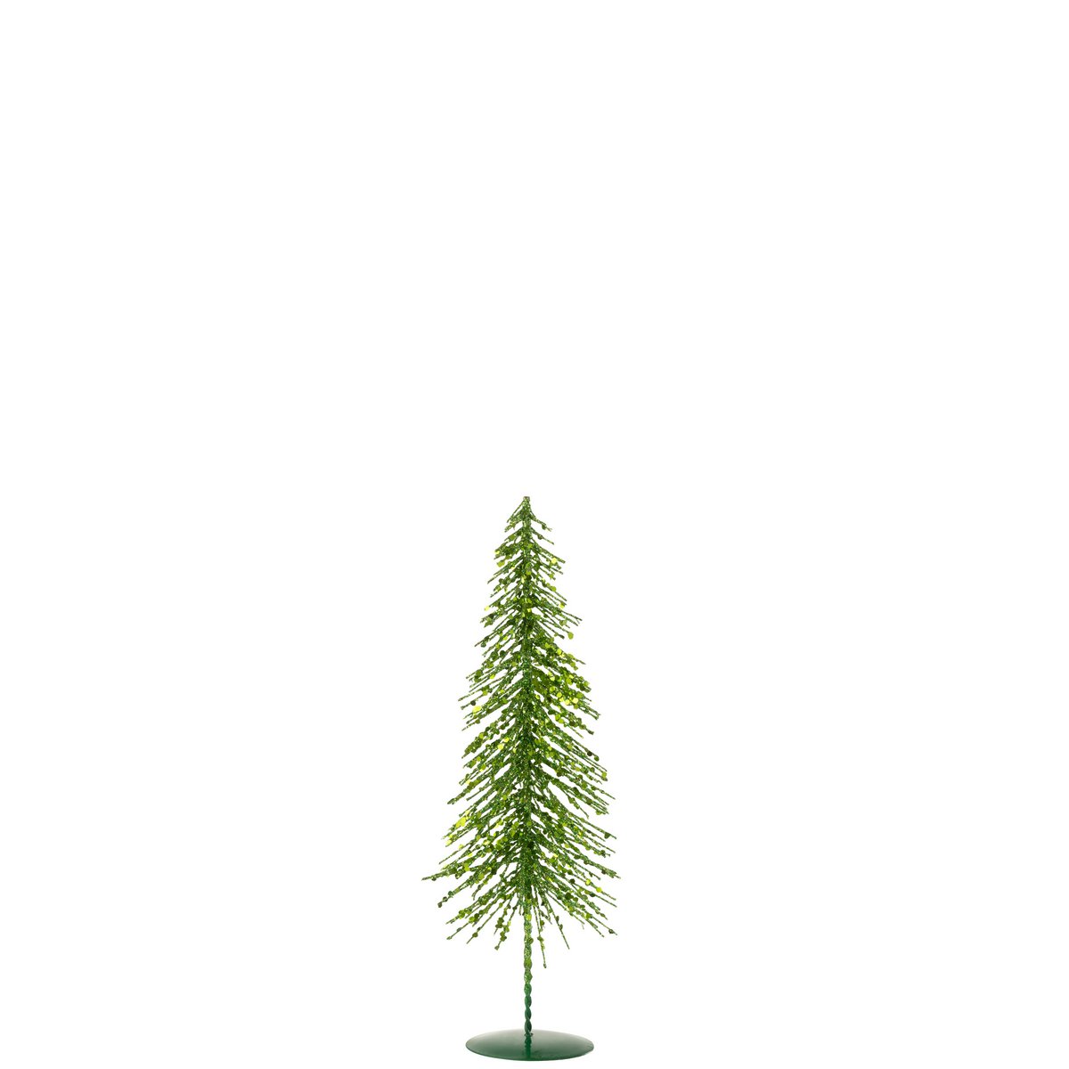 Sapin de Noël Paillettes J-Line en vert, décoratif et élégant