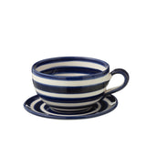 Vue de la tasse J-Line Granada Stripes sur une table élégante
