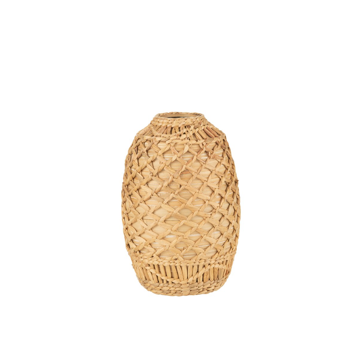 Vase en rotin J-Line de 37 cm, couleur naturelle, style bohème