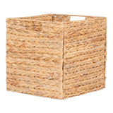 Panier Passo en jacinthe d'eau naturelle, design tissé élégant