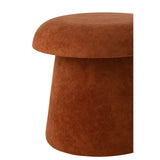Détail du tabouret J-Line Mushroom, finition bois élégante