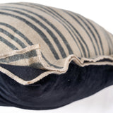 Housse de Coussin The Nordic Stripe - Noir Naturel - 50x50