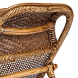 La Chaise Longue en Rotin - Noyer Foncé