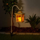 Lot de 2 piquets de sol extérieur LED "Lantern" blanc