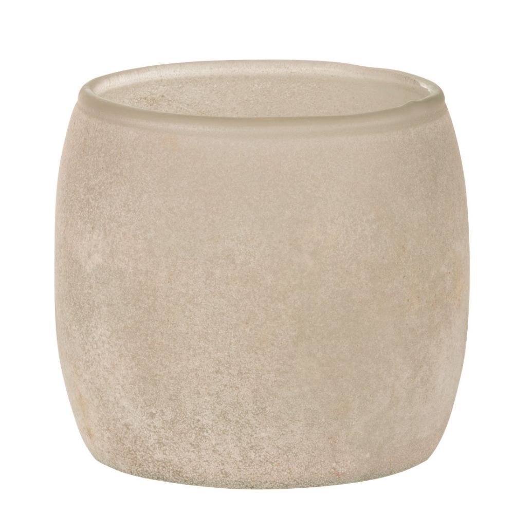 Lanterne J-Line Powder en verre rose - vue avant