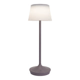 Lampe de batterie solaire "Emmi" 38 cm de haut, parapluie Ø 13 cm, métal en mûre et plastique blanc, pour la zone extérieure, cct.