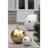 Boule de Noël Clear Matt J-Line - vue de face avec finition mate blanche