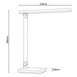 Lampe de table à LED "moteur" noir, métal et plastique, 38 cm de haut, dimmable, changeur de couleur CCT
