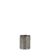 Vase cylindrique en verre gris J-Line, design étroit et élégant