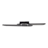 LED DE PLADIER LED CCT "Carlon" en aluminium et plastique Matt Black, avec LED intégrée, de 120 cm de long