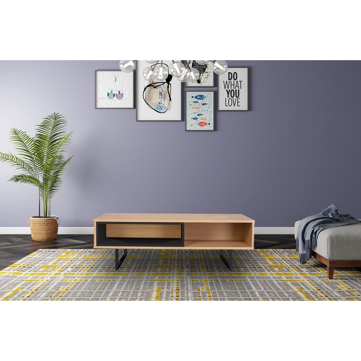 Buffet Moebilia avec décoration intérieure moderne