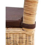 Chaises de salle à manger ensemble de 4 chaises en rotin tabac Perth chaise en rotin chaise en osier durable