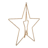 Lampe de Noël extérieure LED "Stern" Ø 40 cm décorations de Noël en métal en or avec des LED fermement installés