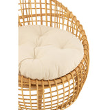 Chaise Lise J-Line avec coussin sur un fond neutre - mise en valeur