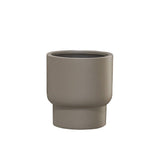 Cache-pot Roskilde taupe en fibre de pierre beige