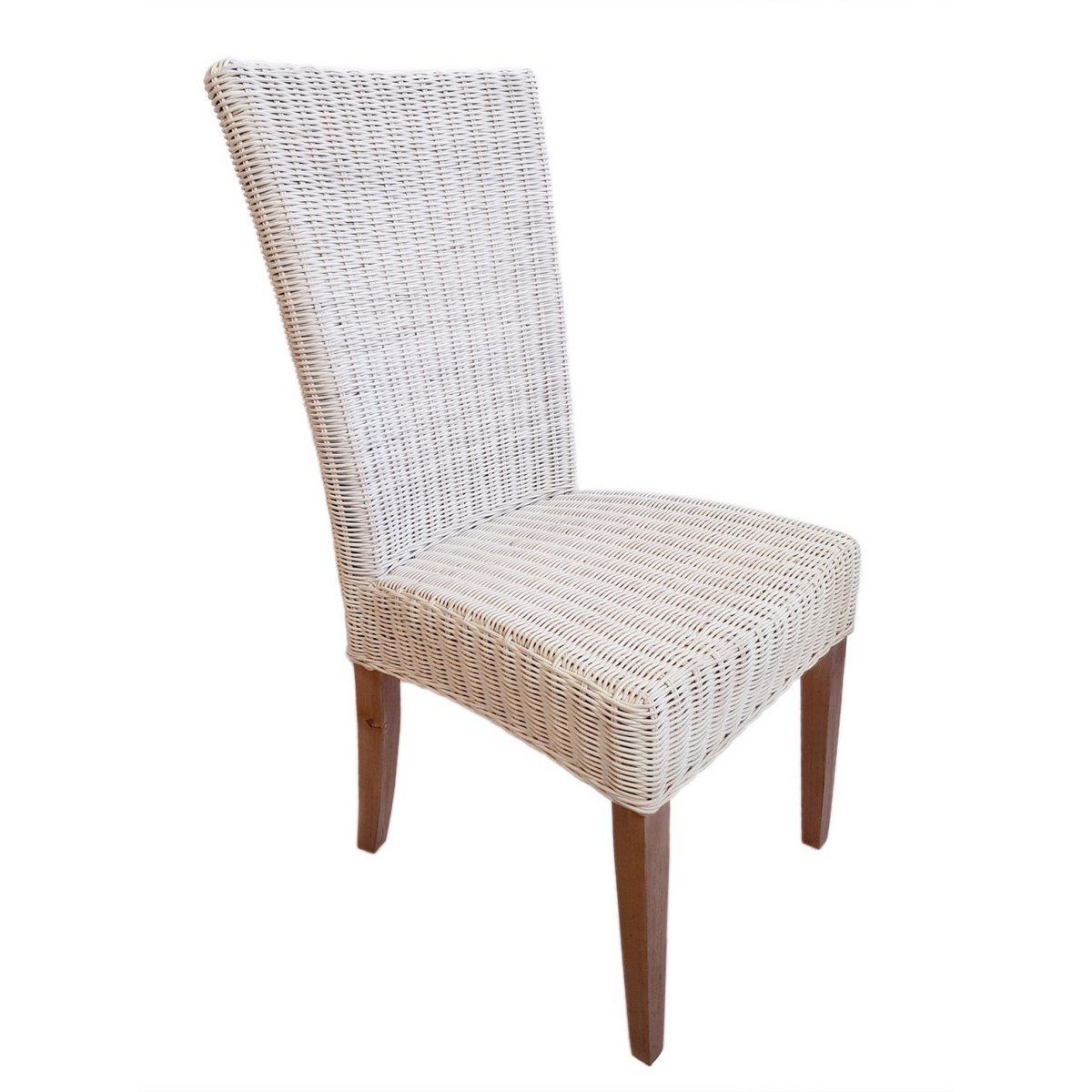 Chaise de rotin chaise de salle à manger blanche chaise de panier cardine blanc chaise de jardin d'hiver durable