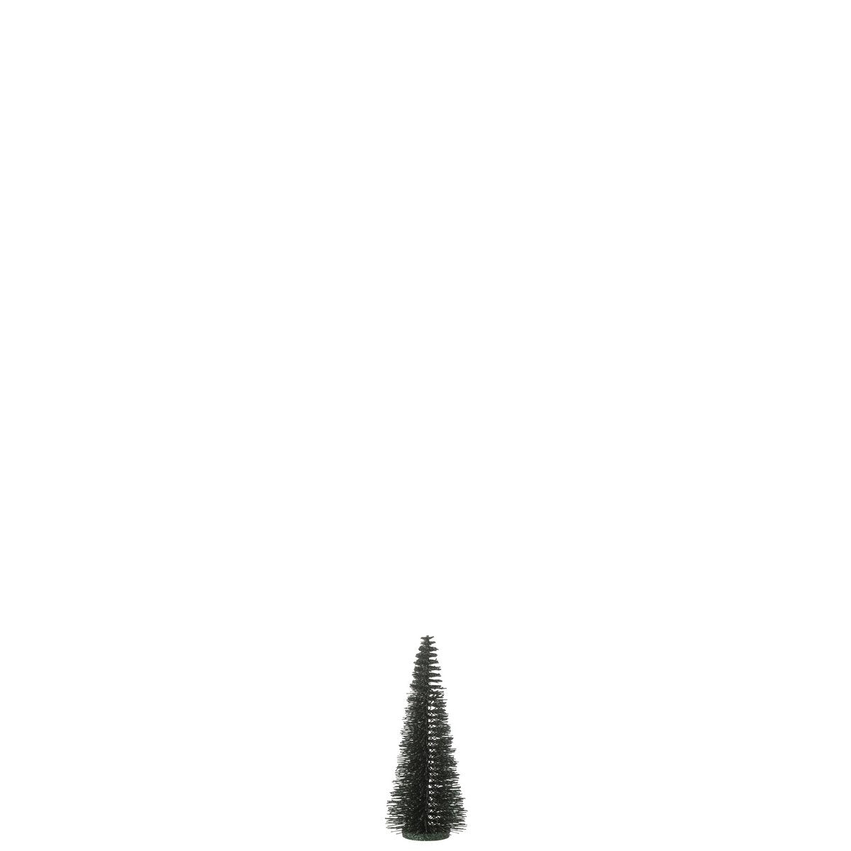 Arbre de Noël J-Line paillettes vert foncé - vue avant