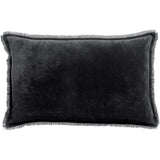 Coussin uni Fara Caviar 40 x 65