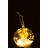 Détail de la texture en verre de la boule de Noël J-Line
