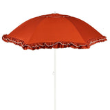 Parasol Terre Mica Décorations - Parasol élégant avec volants en polyester