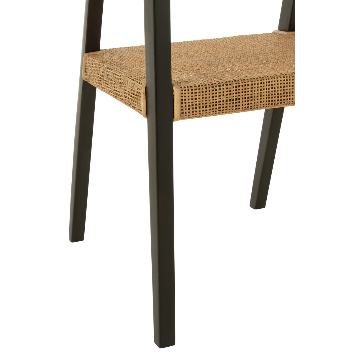 Chaise Emma en teck noir dans un intérieur moderne