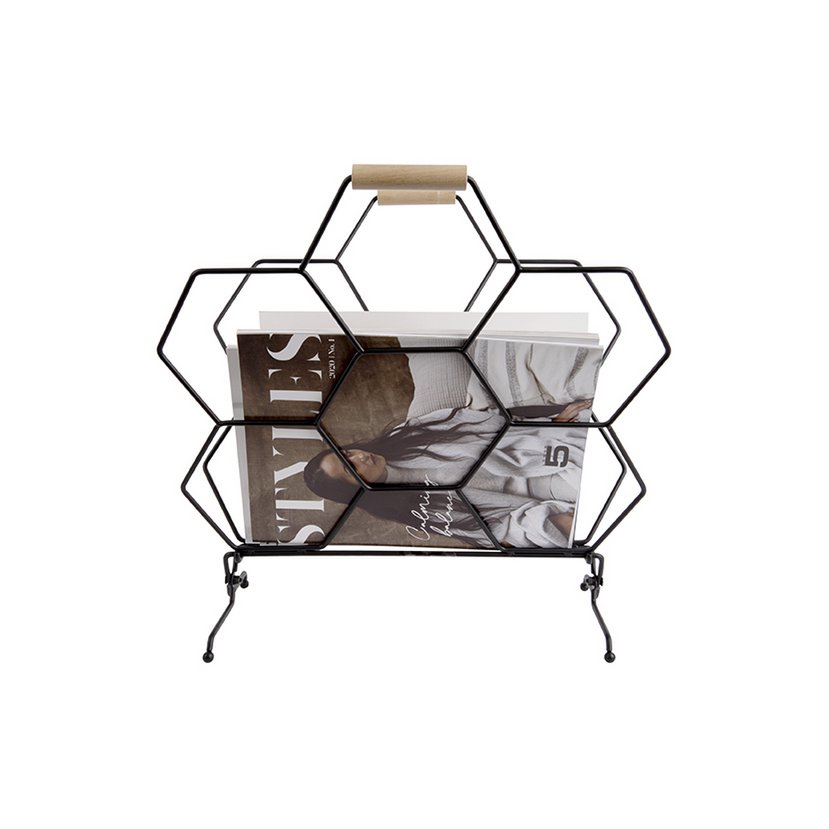 Porte-revues Honeycomb plié pour un rangement facile