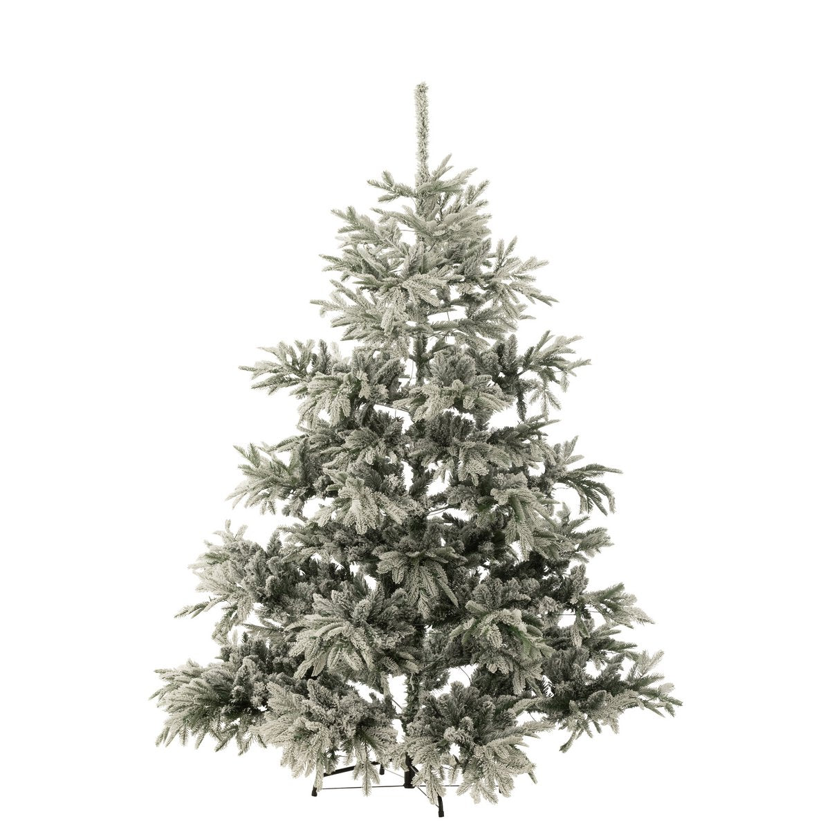 Sapin de Noël J-Line 420 LED Snowy - vue générale avec éclairage