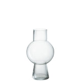 Vase Sphère en Verre Transparent de J-Line, élégant et moderne