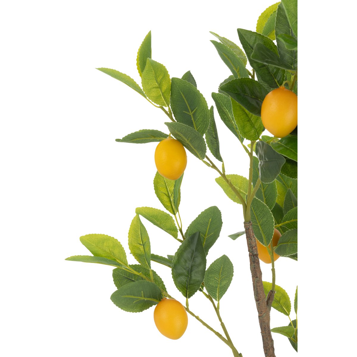 Citronnier artificiel grand en pot, vue avant