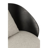 Détail des matériaux en bois et métal de la chaise longue J-Line Lone.