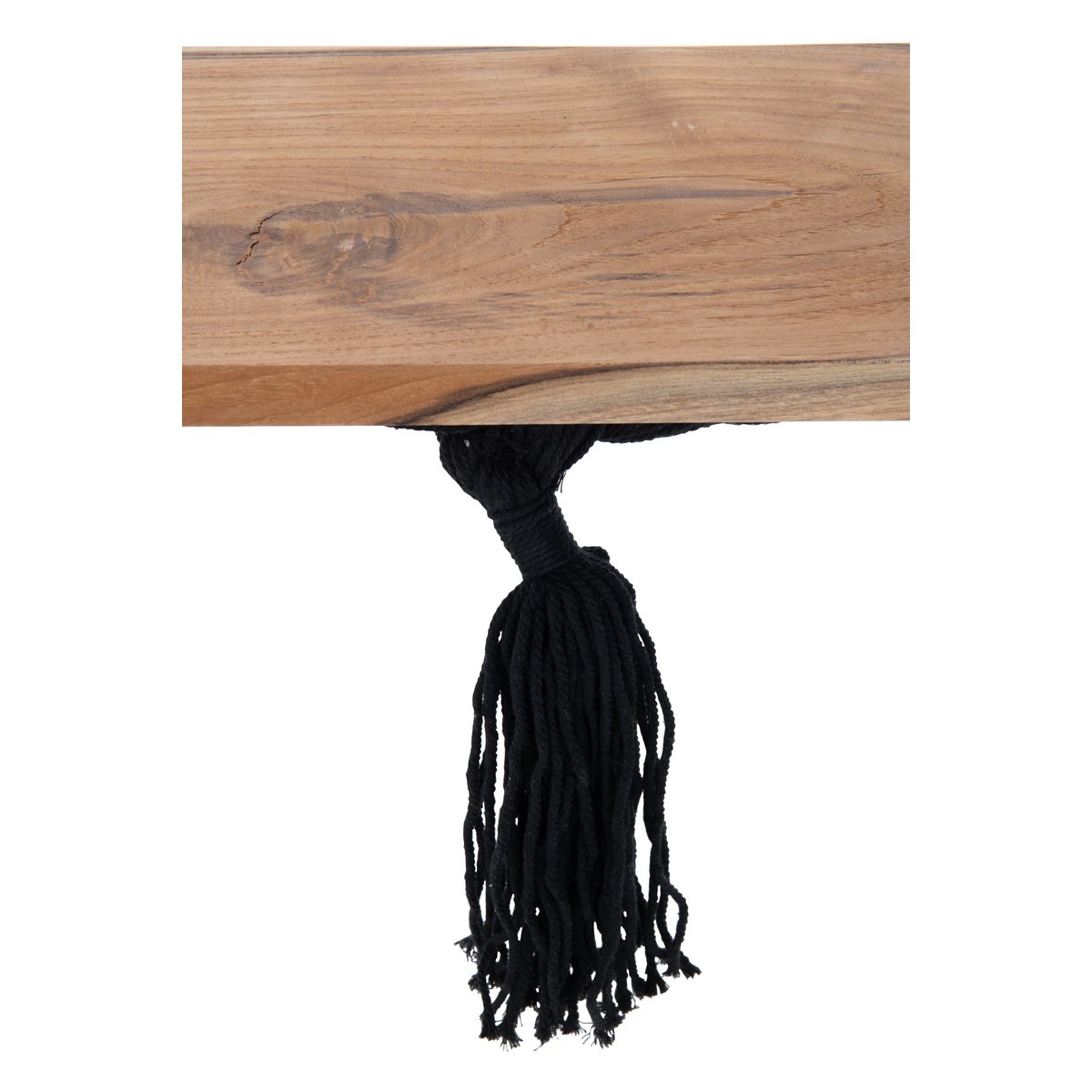 Balançoire J-Line en coton noir dans un salon décoré
