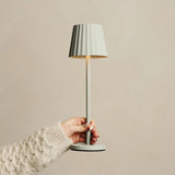 Lot de 8 lampes à poser rechargeables gris ombre Maya avec station