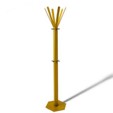 Gorillz Molto - Industriel - Porte-Manteau Sur Pied - 14 Patères - Jaune