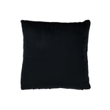 Coussin J-Line Twist noir en polyester, vue de face