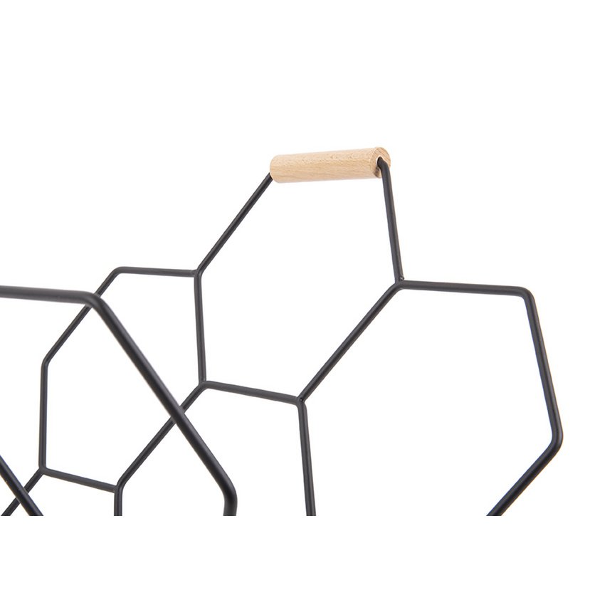 Détail du motif nid d'abeille du porte-revues Honeycomb