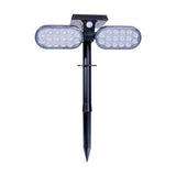 Spotlights solaires LED "Paco" pour la zone extérieure avec une LED, solaire et broche intégrée en permanence en plastique en noir, hauteur 31,9 cm