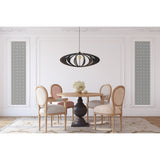 Suspension bois design ronde D70cm  Rolling Black