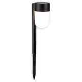 2 coffre-fort solaire LED "Sina" 47,2 cm de haut, plastique en noir et blanc, LED intégré, blanc chaud