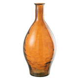 Vase J-Line High en verre marron, présentation sur une table