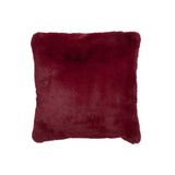 Détail du tissu rouge du coussin J-Line Cutie 45x45 cm