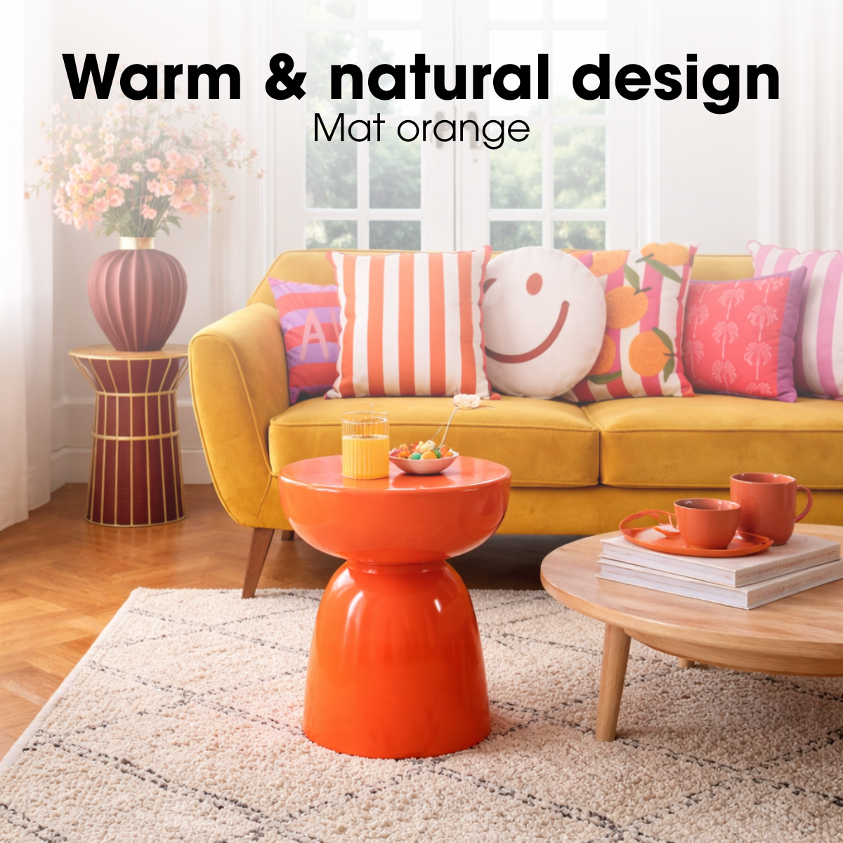 Table d'appoint Elliott Orange