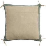Coussin Elise Chambray Verveine 45 x 45